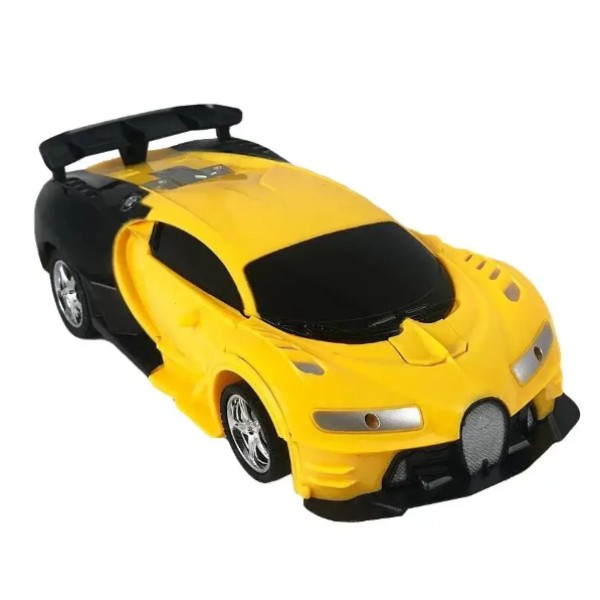 Радиоуправляемая машинка трансформер Bugatti 20 см робот generic