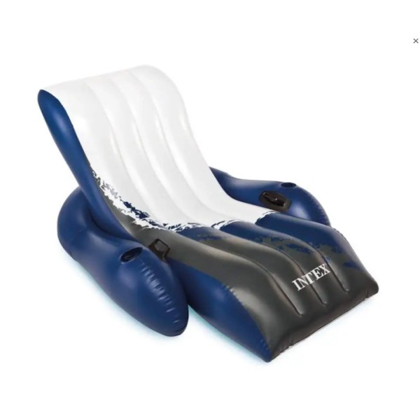 Кресло-шезлонг надувное Intex 180х135 см белый Intex