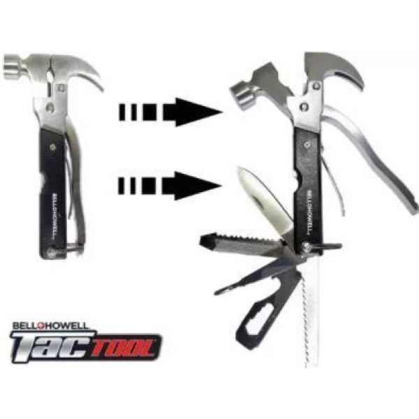 Мультитул Bell Howell TacTool 18 функций черный generic