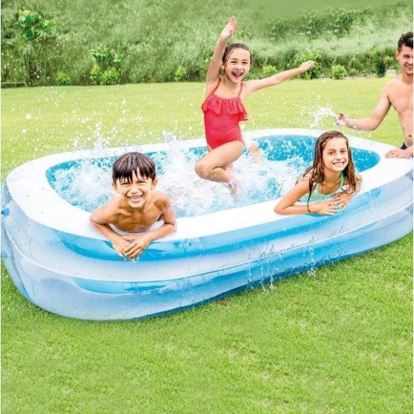 Бассейн семейный Intex Swim Center 262х175х56 см синий Intex