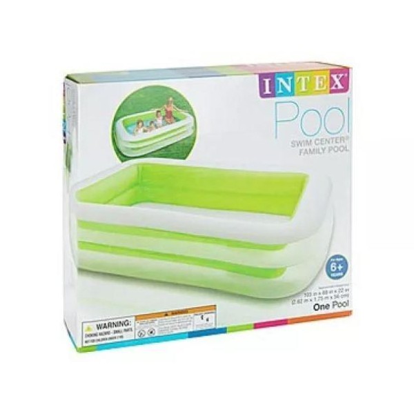 Бассейн семейный Intex Swim Center 262х175х56 см синий Intex