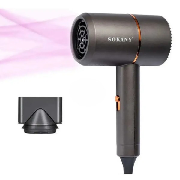 Фен дорожній Sokany SK-2202 складаний 1200вт чорний Sokany