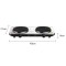 Плита електрична SK-5102 2000 Вт 2 конфорки сіра generic