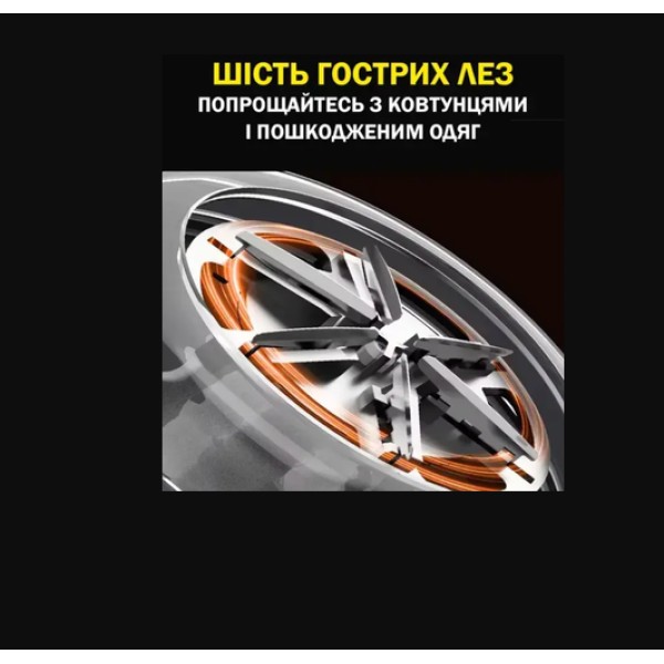 Машинка для видалення ковтунців LY-950 акумуляторна біла generic