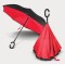 Зонт обратного сложения Up-Brella ветрозащитный красный Up-Brella