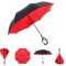 Зонт обратного сложения Up-Brella ветрозащитный красный Up-Brella