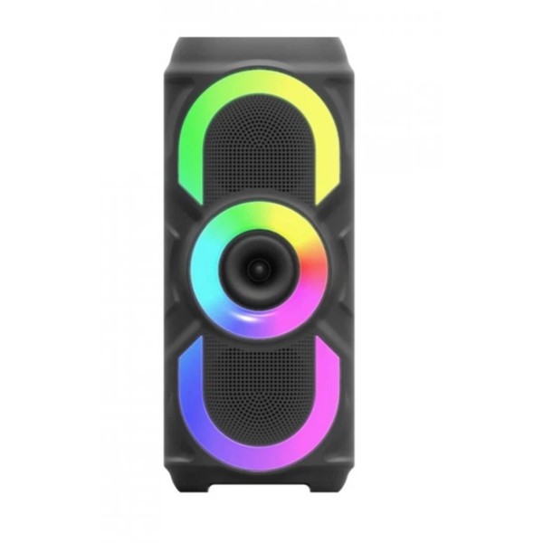Колонка WSJAR E-4203 Bluetooth 5.1 з LED підсвічуванням чорна WSJAR