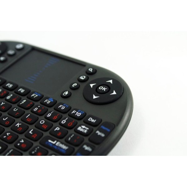 Міні клавіатура бездротова з тачпадом  TV чорна generic