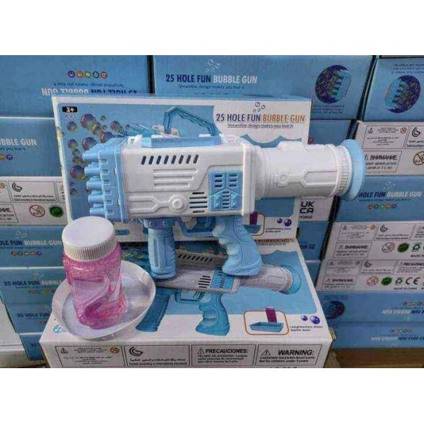 Пистолет для мыльных пузырей Bubble Gun 25 отверстий generic