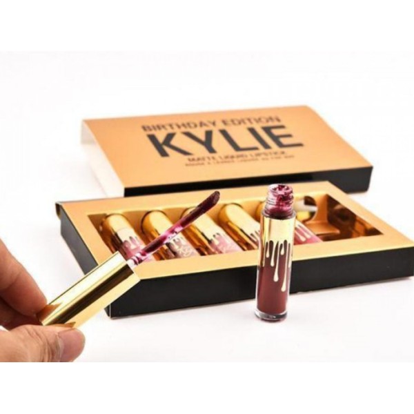 Набор матовых помад Kylie Birthday Edition 6 цветов стойкий Kylie