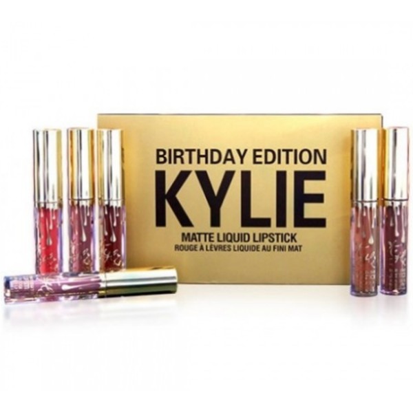 Набор матовых помад Kylie Birthday Edition 6 цветов стойкий Kylie