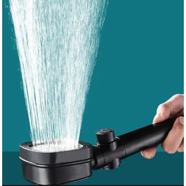 Насадка для душу Shower Head високого тиску чорна generic