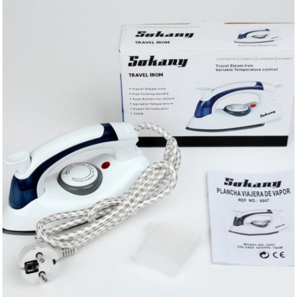 Праска дорожня Sokany SK-6047 парова 700 Вт синя Sokany