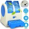 Міні вентилятор Fan er настільний USB біло-синій Fan Cooler