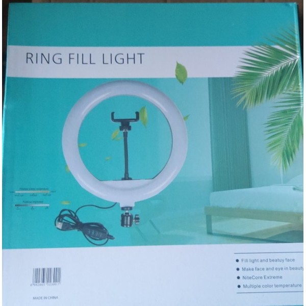 Кільцева лампа  Fill Light 30 см 12 Вт чорна generic