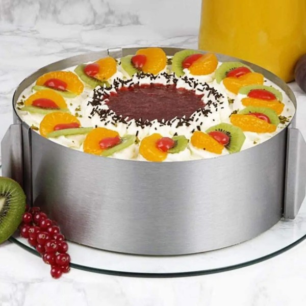 Форма розсувна для торта Cake  16-28 см нержавіюча сталь generic