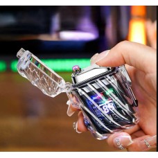 Электроимпульсная зажигалка generic с фонариком синий