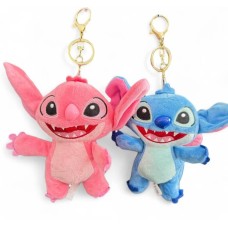 Мягкая игрушка Stitch 13 см брелок синяя
