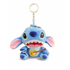 Мягкая игрушка Stitch с гитарой 12 см синяя