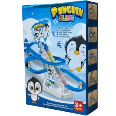 Трек горка Penguin Веселые пингвины 96 деталей синий