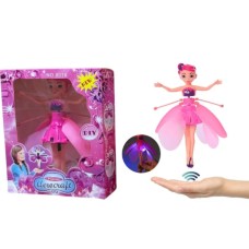 Летающая фея Flying Fairy с датчиком розовая