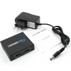 Разветвитель HDMI Splitter 1x2 Full HD 1080P металлический серый