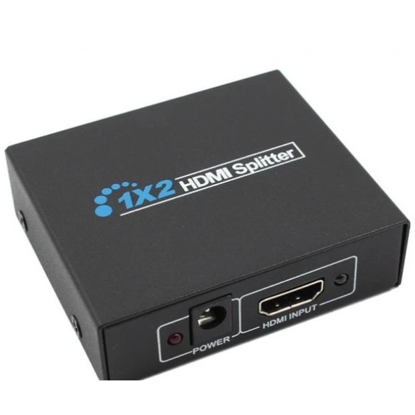 Разветвитель HDMI Splitter 1x2 Full HD 1080P металлический серый generic