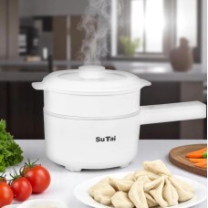Электрокастрюля-пароварка SuTai 1.8 л 700 Вт белая
