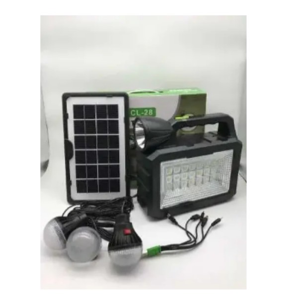 Станція Cclamp CL-28 сонячна з 3 LED лампами та Powerbank CcLamp