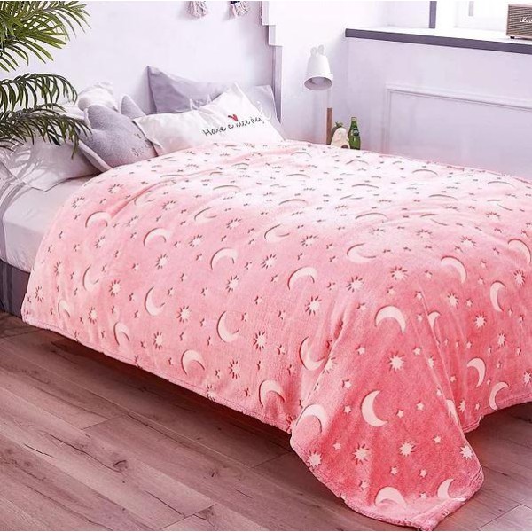 Плед флисовый светящийся Magic Blanket 150х180 см серый generic
