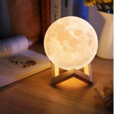 Лампа ночник Луна 3D Magic Moon диаметр 15 см белая