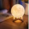 Лампа ночник Луна 3D Magic Moon диаметр 15 см белая generic