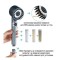 Лійка для душу Turbocharged Shower Head 3 режими хром generic