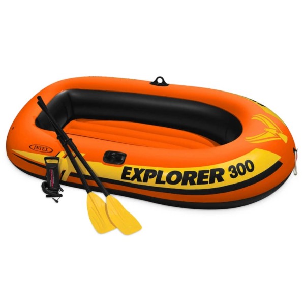 Лодка надувная Explorer 300 211х117х41 см оранжевая generic