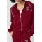 Спортивный костюм женский трикотажный мишка стразы бордовый Lurex