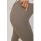 Лосины женские бифлекс спортивные приталенные кофейные Lurex