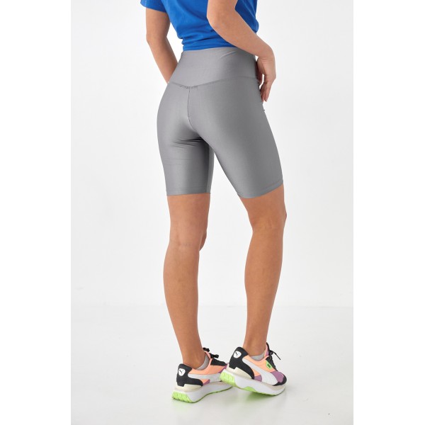 Велосипедки женские эластичные бифлекс серые Lurex