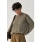 Кофта женская хлопковая с декоративным швом кофейная Lurex