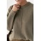 Кофта женская хлопковая с декоративным швом кофейная Lurex