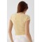 Футболка женская приталенная полиэстер лимонная Lurex