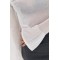 Джемпер женский из тенсела с воланами молочный Lurex