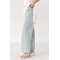 Джинси жіночі бавовняні wide leg прямі блакитні Lurex