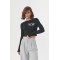 Кофта жіноча трикотажна на кнопках у рубчик чорна Lurex