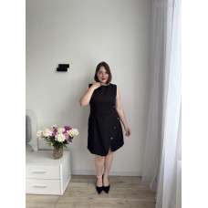 Платье женское повседневное  костюмная чёрное