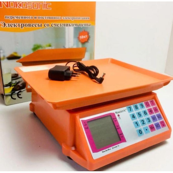 Ваги торгові Nokasonic NK4017 електронні до 40 кг Nokasonic