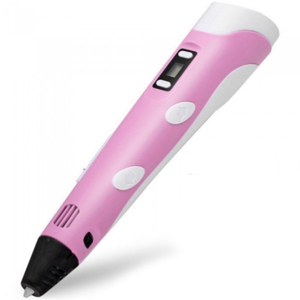 3D ручка Pen-2 розовый LCD экран 100 м пластика generic