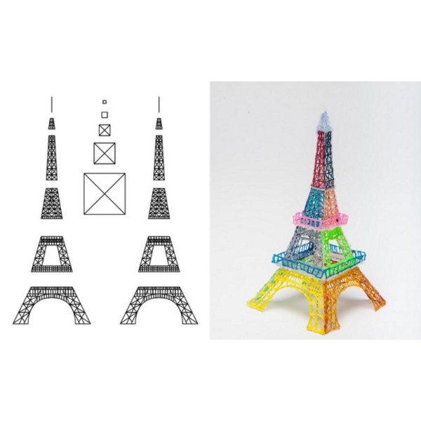 3D ручка Pen-2 розовый LCD экран 100 м пластика generic