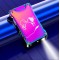 Зажигалка USB 2 дуги с фонариком черная generic