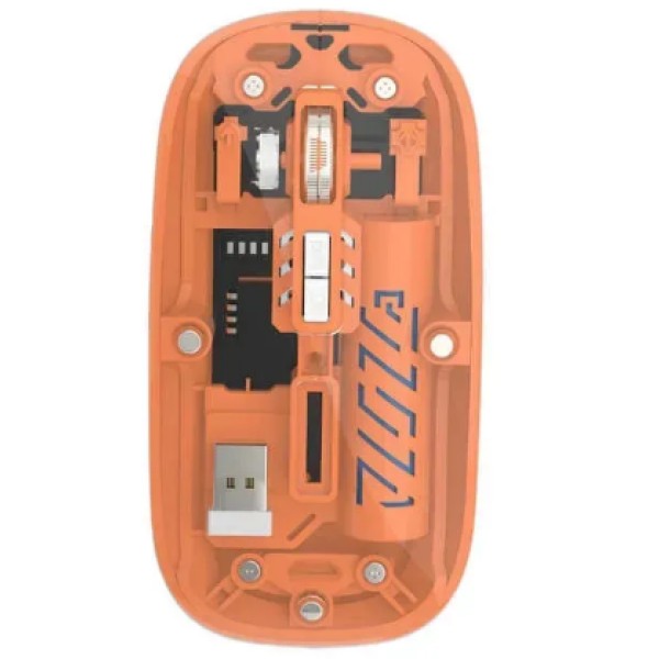 Мышь беспроводная FMouse M133 лазерная прозрачная FMouse