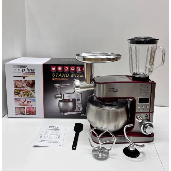 Кухонний комбайн Zepline ZP-135 7 в 1 4200 Вт 6 л LCD дисплей Zepline